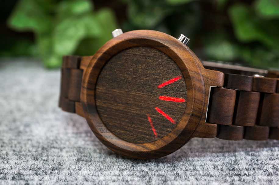 orologio legno polso