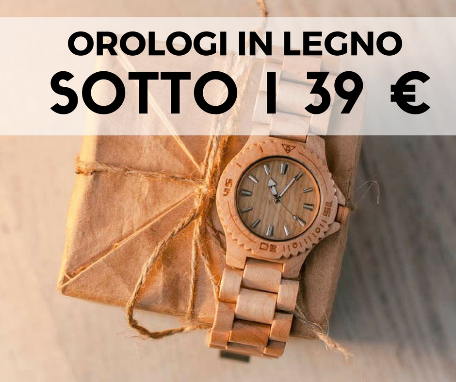 Orologi in legno meno di 39 euro