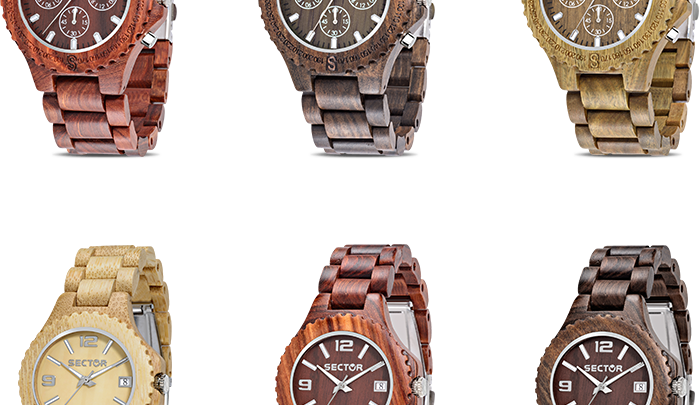 orologi sector legno